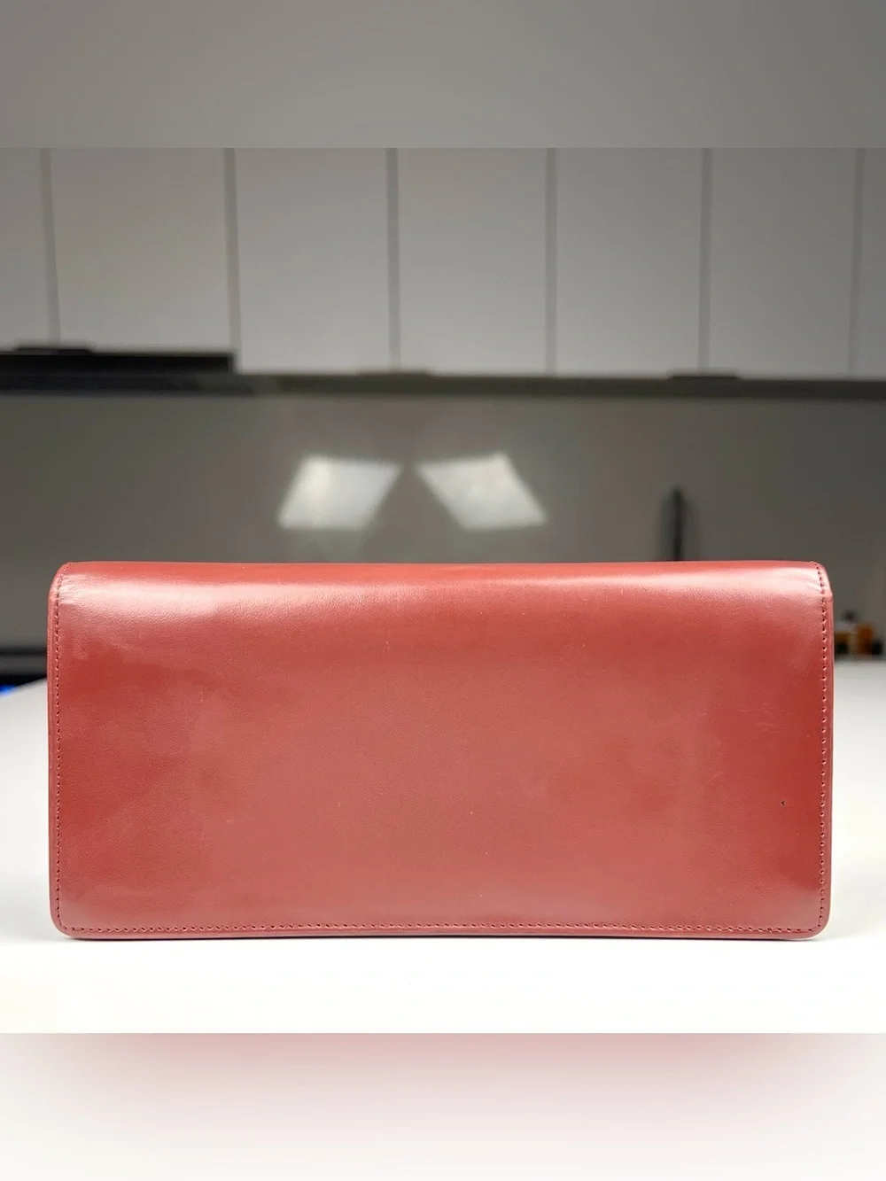 Cartier Must De Long Burgundy Red Wallet